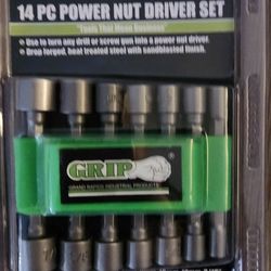 Grip Impact Driver 14pc Nut Driver Set 