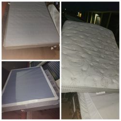 Queen Mattress And Box Spring 