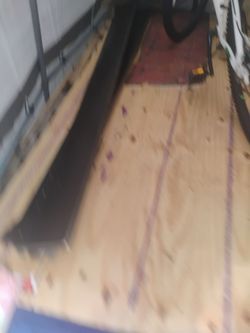 Black wood king size eaf board with foot board and rails
