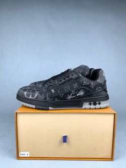 LV trainer sneakers Black denim