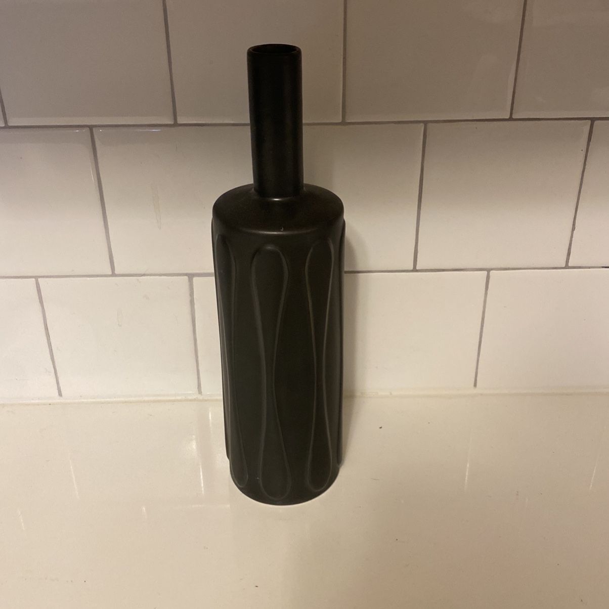 West Elm Charcoal Black Vase