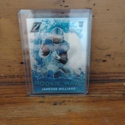 Jameson Williams RC Rookie Wave NFL trading card 