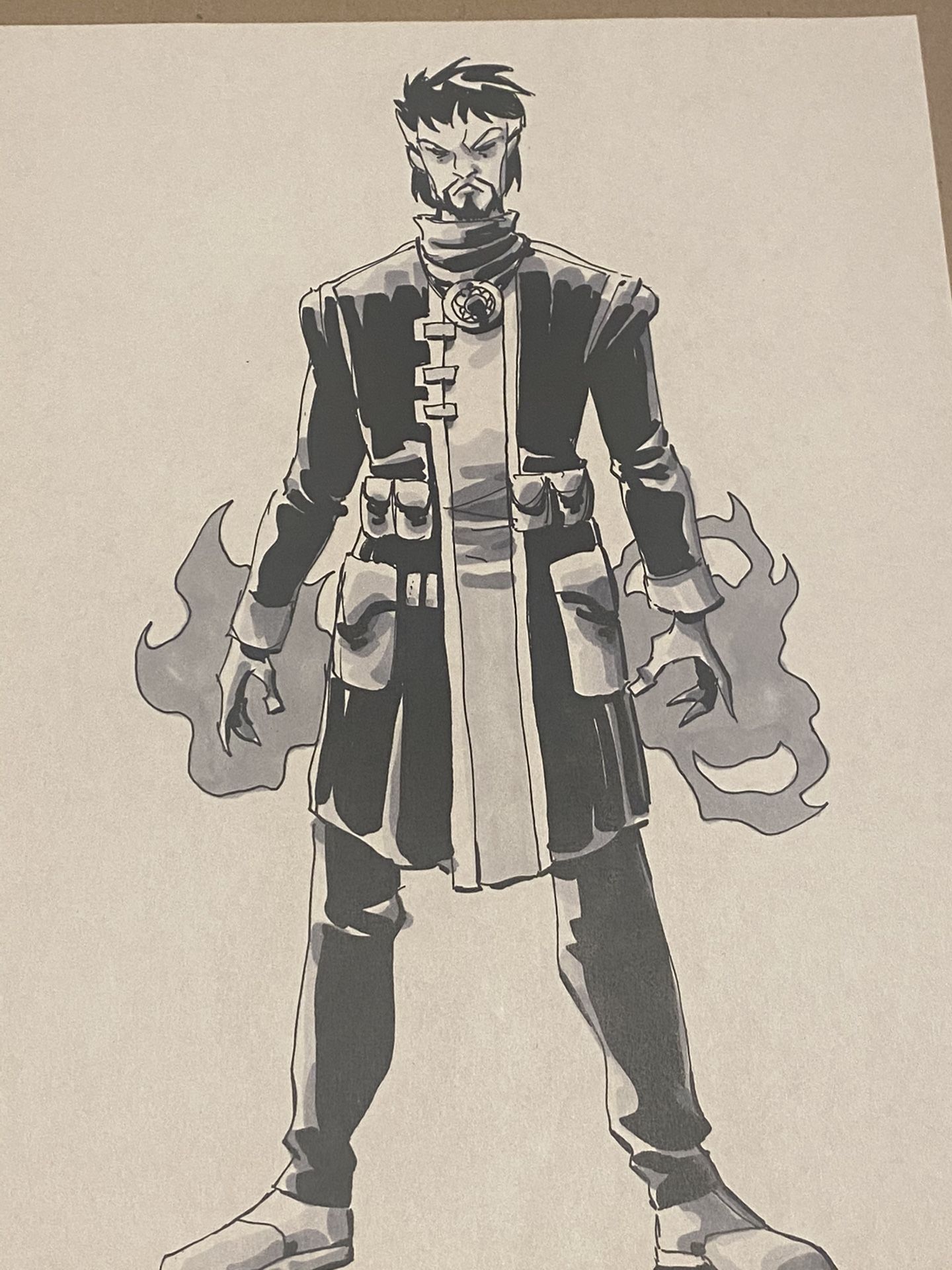 Marvel Dr. Strange: The Sorceror Supreme Movie Original Concept Art Sketch