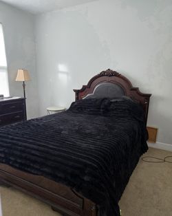 Bed Frame, Box Spring, and Dresser