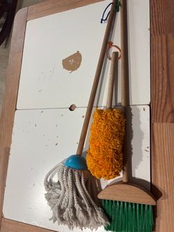 Kids Toy Cleaning Set Mop Broom Duster