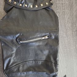 Dog Leather Jacket 
