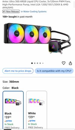 Antec Ultra 360 ARGB Liquid CPU Cooler Black