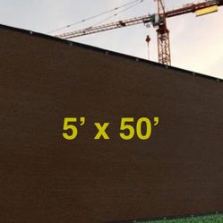 FENCE SCREEN - 5 x 50 Privacy Screen Brown 5x50