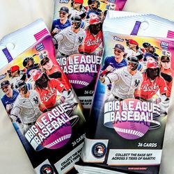 (3) 2024 Topps Big League Baseball Value Jumbo Fat Packs MLB
