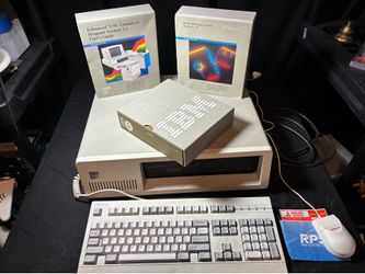 (As-is/untested) Vintage IBM PC XT (Model 5160) Computer & NEC Spinwriter Printer Estate Lot