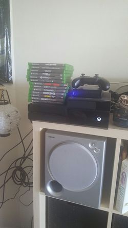 Xbox one w/kinect and over. 40 games