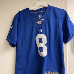 New York Giants #8 Daniel Jones Youth Jersey