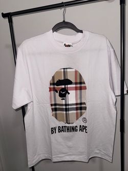 BAPE A Bathing Ape Plaid Ape Head T-Shirt