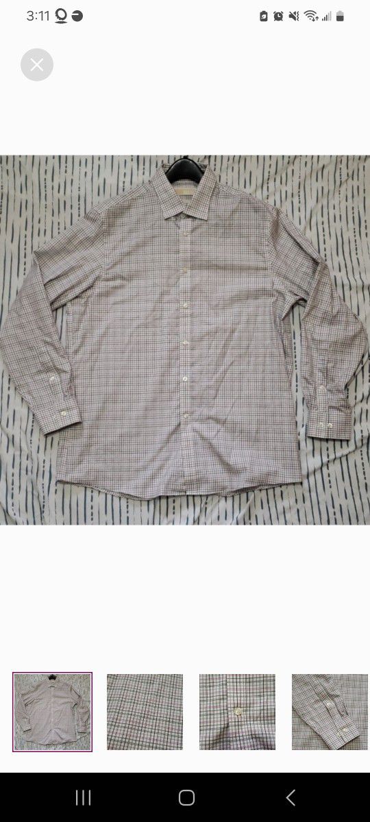 Michael Kors Size 16.5 34/35 Men's Dress Shirt