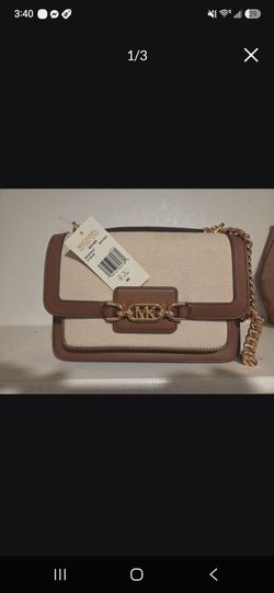Michael Kors Canvas and Leather Crossbody Bag
