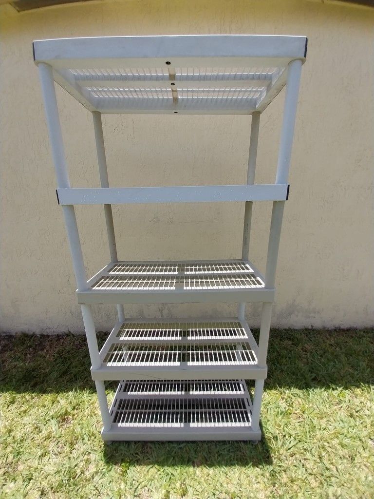 5-Tier Plastic Garage Shelving Unit