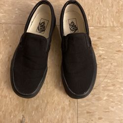 Vans Slip-On Skate Shoe - Black Monochrome