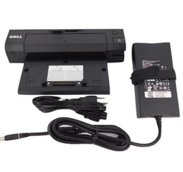 Dell Latitude E-Port Plus Replicator PR02X With 130W PA-4E AC Adapter