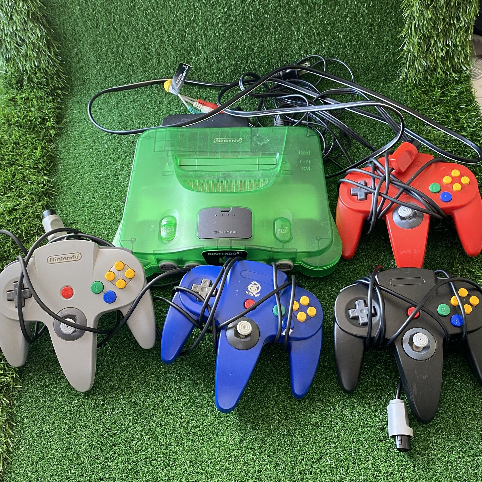 Nintendo 64 N64 Jungle Green Console