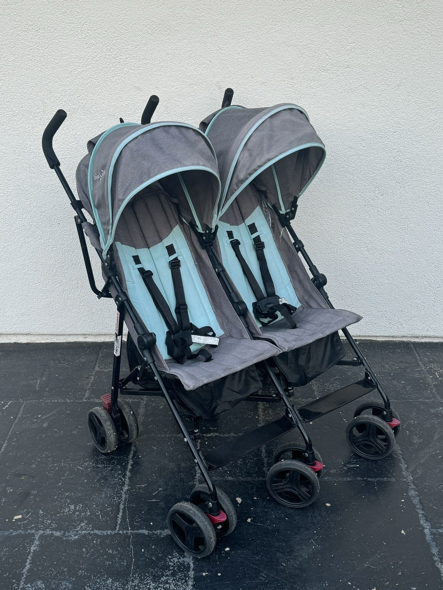 LIKE MEW DREAM ON ME SIDE BY SIDE DOUBLE STROLLER