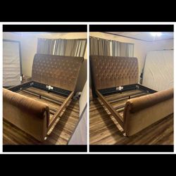 bed frame  king turfed