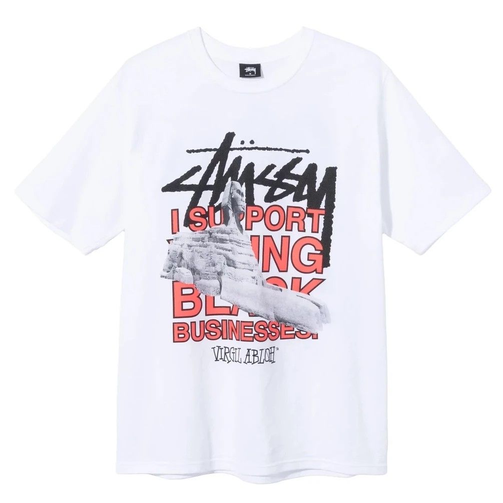 Stussy off white world tour tee