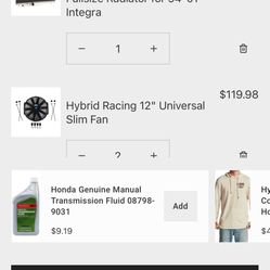 Hybrid Racing Integra kswap Radiator 