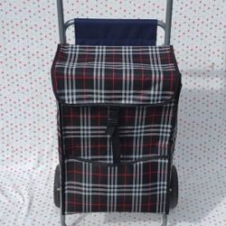 Shopping Cart Foldable Seated Shopping Trolly Large-Capacity