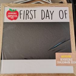 Brand New Reversible Chalkboard For First And Last Day Of School