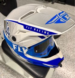 Fy racing helmet and fly brand googles