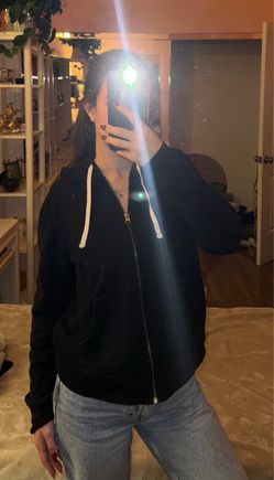 Black Zip-Up Hoodie