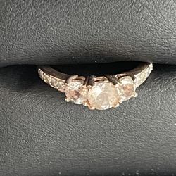 Morganite/Diamond Ring