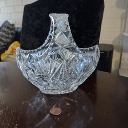 Vintage Crystal Decorative Basket