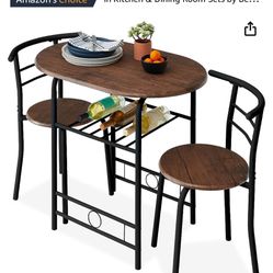 Amazon Dining Table And Two Chairs