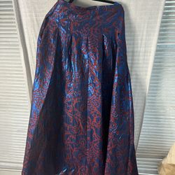 Maeve Pleated Shimmer Maxi Skirt