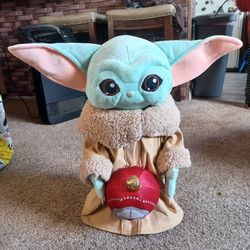 Baby Yoda Christmas Plush 