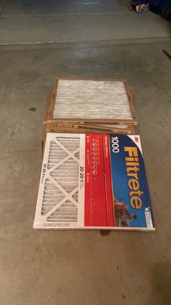 7 3M Filtrete 1000 Allergen Defense 20x20x1 Air Filters