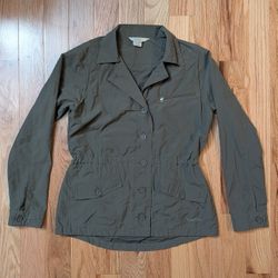 ExOfficio Small (4-6) Round Trip Jacket Lightweight Water Resistant Travel Pockets