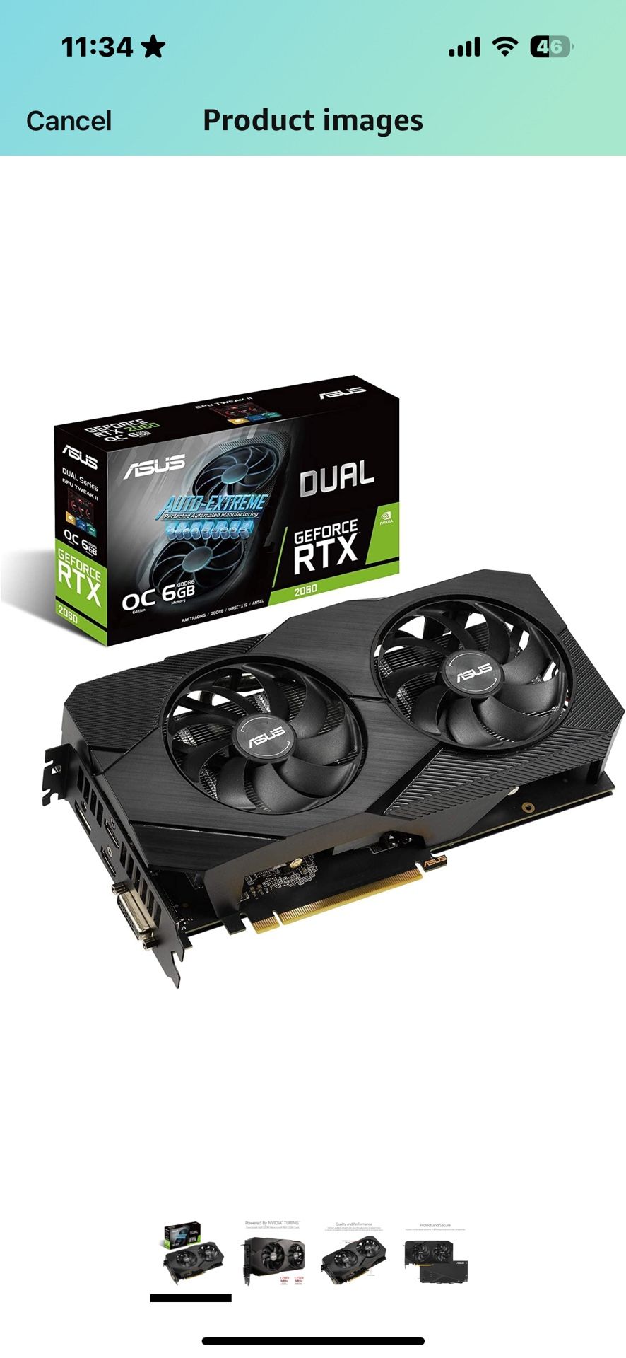 ASUS GeForce RTX 2060 Overclocked 6G