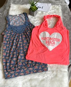 Qiki Floral Sleeveless Dress & Huntington Beach Coral Halter