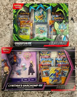 Cynthia's Garchomp ex Premium Collection + Ogerpon ex Premium Collection