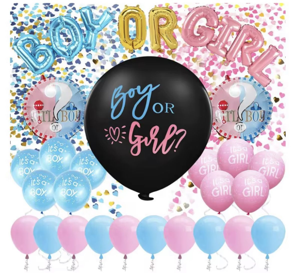 Gender Reveal Party Balloon Set 
