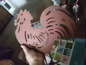 1- RUSTIC ROOSTER -FARM HOUSE METAL   PICK ⛏️ UP ONLY