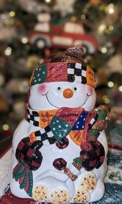 Snowman cookie jar☃️