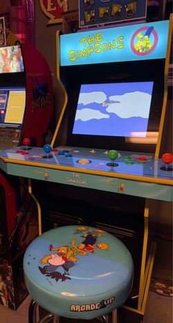 Arcade1up Simpsons & Stool Arcade 1up