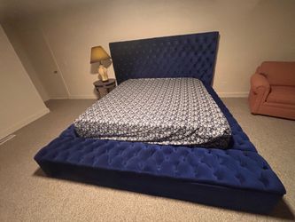 Luxury king size bed with storage