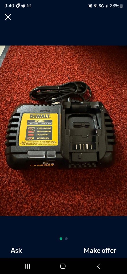 Dewalt 6ah Charger