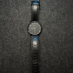 Black Leather Nixon - The Porter