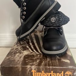 Timberland Youth Roll top  , Black, Size 2