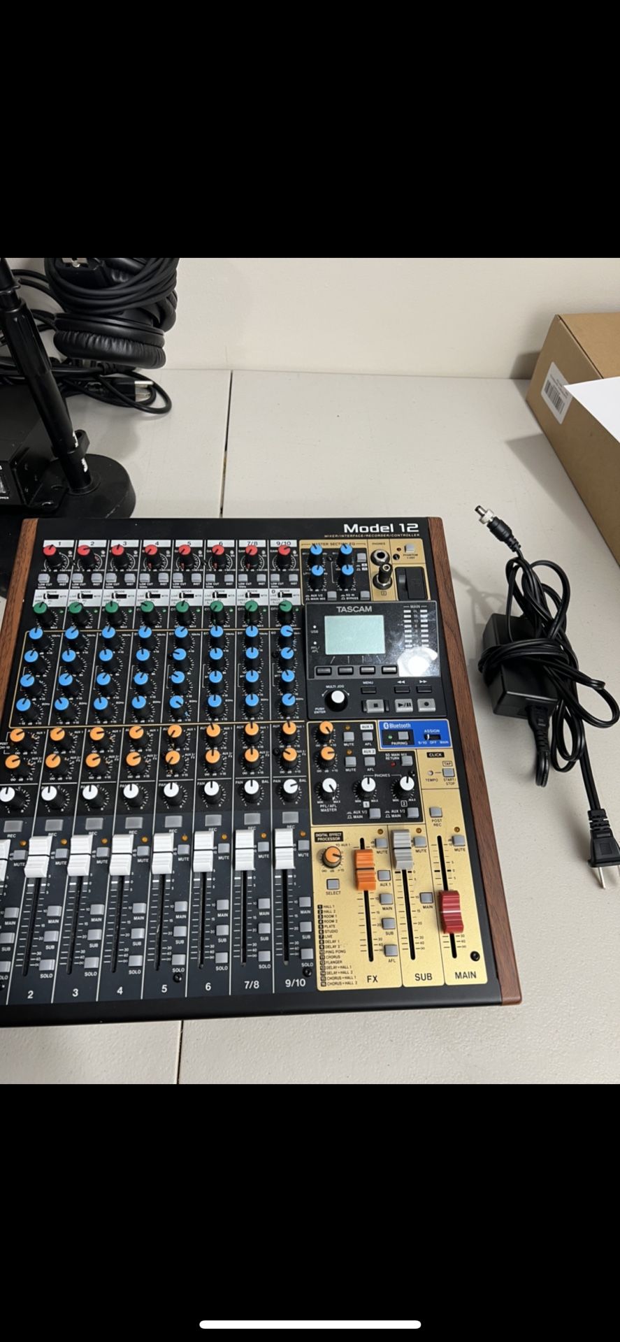 Tascam Model 12 Podcast Setup